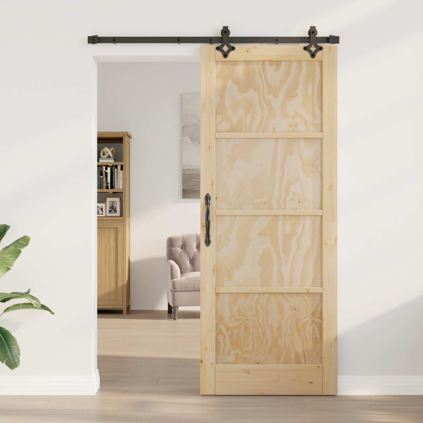 Skyvedør ORKDAL Naturlig 83 x 211 cm Heltre furu