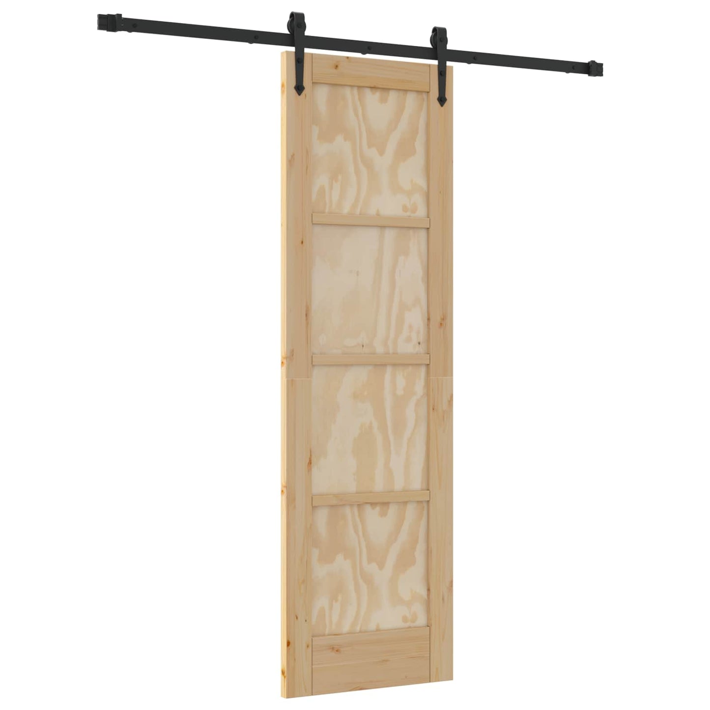 Skyvedør ORKDAL Naturlig og svart 61 x 198,5 cm Heltre furu