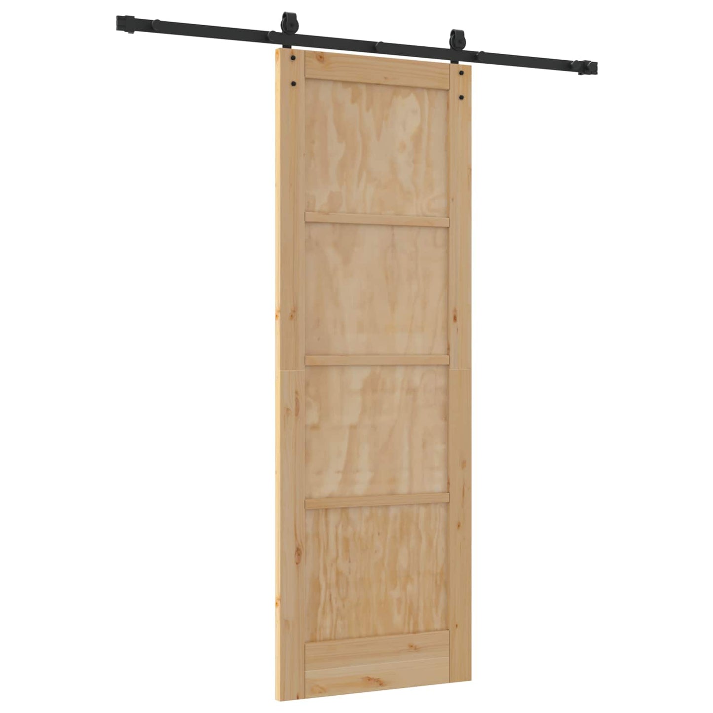 Skyvedør ORKDAL Naturlig og svart 73,5 x 211 cm Heltre furu