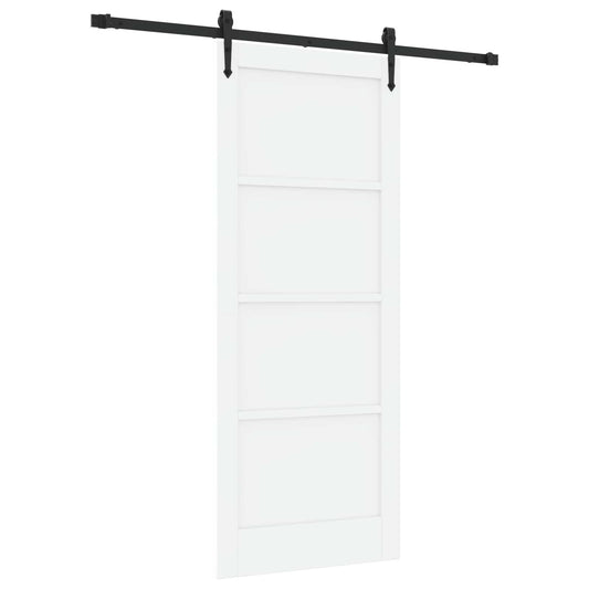 Skyvedør ORKDAL Hvit og svart 83 x 202 cm Heltre furu