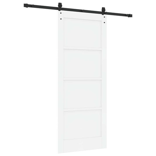Skyvedør ORKDAL Hvit og svart 83 x 202 cm Heltre furu