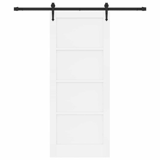 Skyvedør ORKDAL Hvit og svart 83 x 202 cm Heltre furu