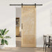Skyvedør ORKDAL Naturlig og svart 83 x 232 cm Heltre furu
