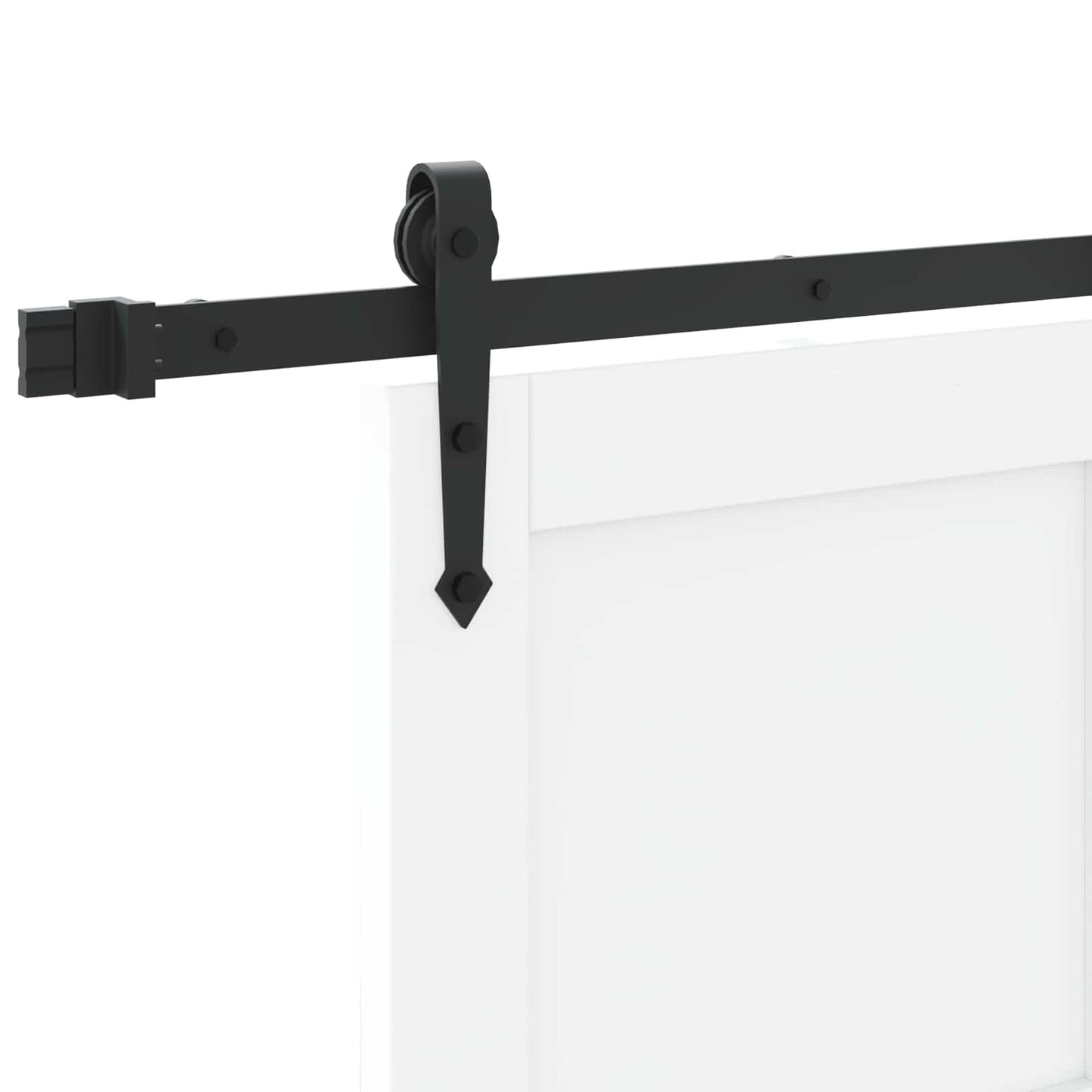 Skyvedør ORKDAL Hvit og svart 83 x 232 cm Heltre furu