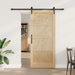 Skyvedør ORKDAL Naturlig og svart 86 x 198,5 cm Heltre furu