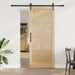 Skyvedør ORKDAL Naturlig og svart 86 x 211 cm Heltre furu