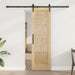 Skyvedør ORKDAL Naturlig og svart 61 x 198,5 cm Heltre furu
