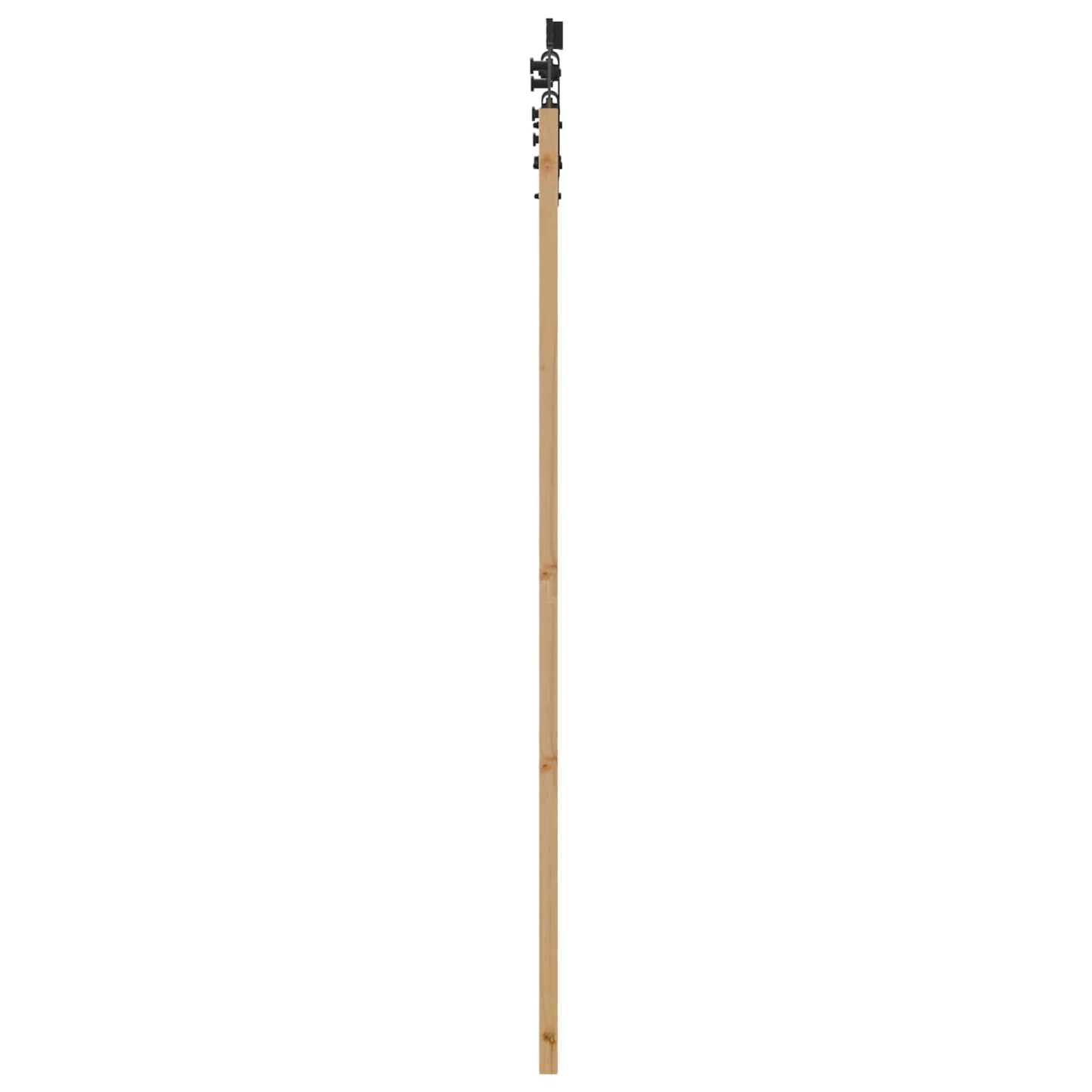 Skyvedør ORKDAL Naturlig og svart 61 x 198,5 cm Heltre furu