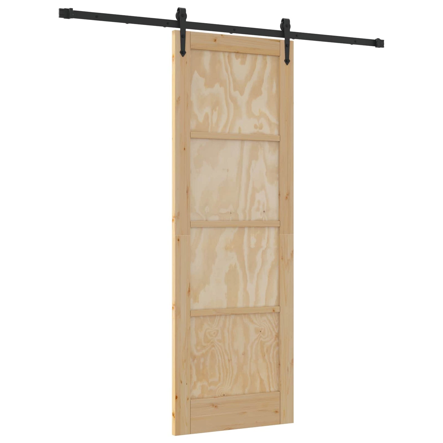Skyvedør ORKDAL Naturlig og svart 73,5 x 211 cm Heltre furu