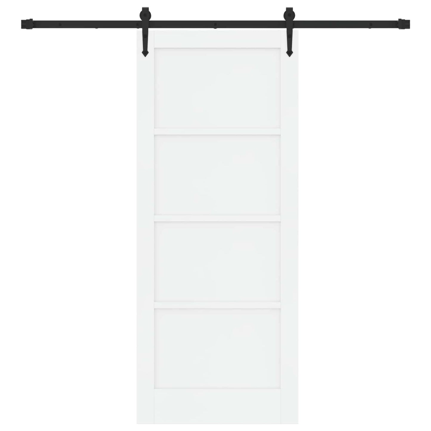 Skyvedør ORKDAL Hvit og svart 83 x 202 cm Heltre furu