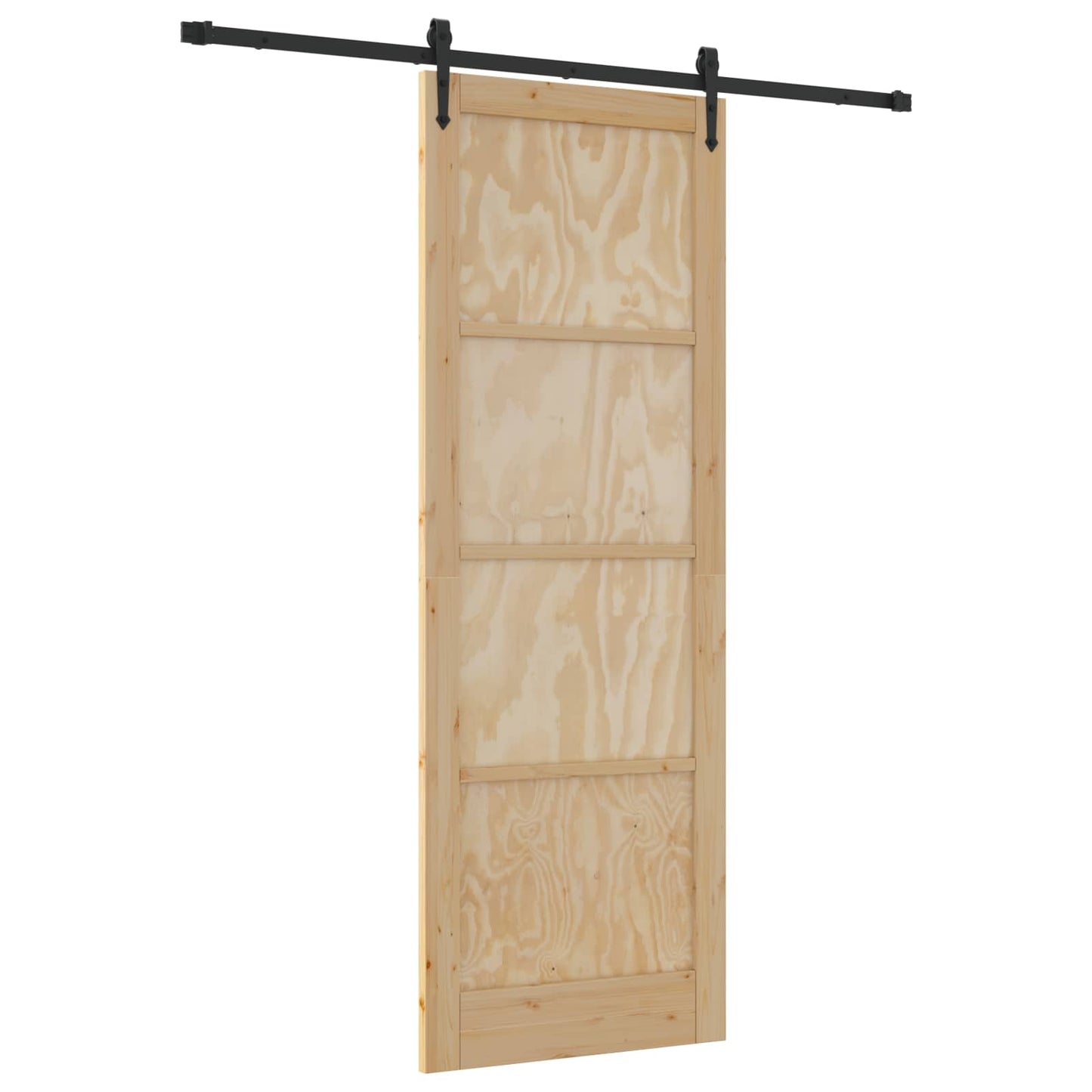 Skyvedør ORKDAL Naturlig og svart 83 x 232 cm Heltre furu