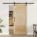 Skyvedør ORKDAL Naturlig og svart 86 x 198,5 cm Heltre furu
