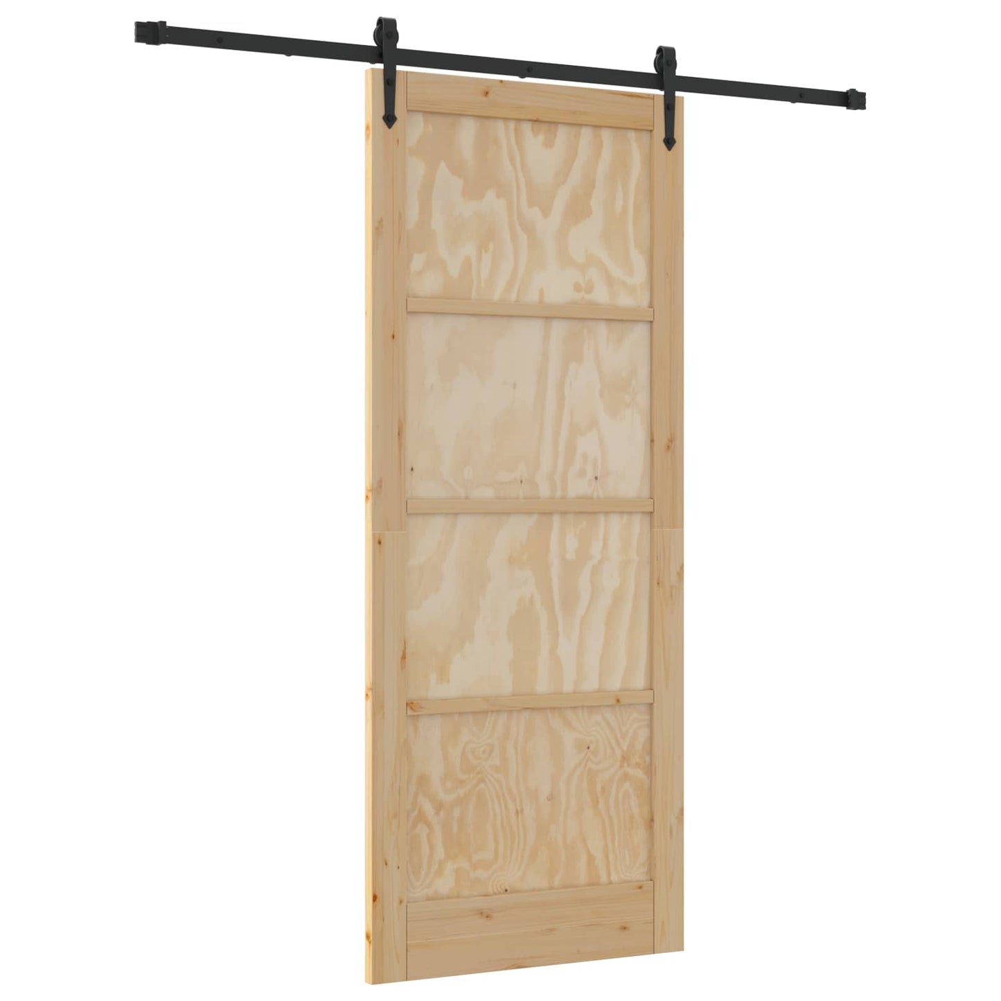 Skyvedør ORKDAL Naturlig og svart 86 x 211 cm Heltre furu