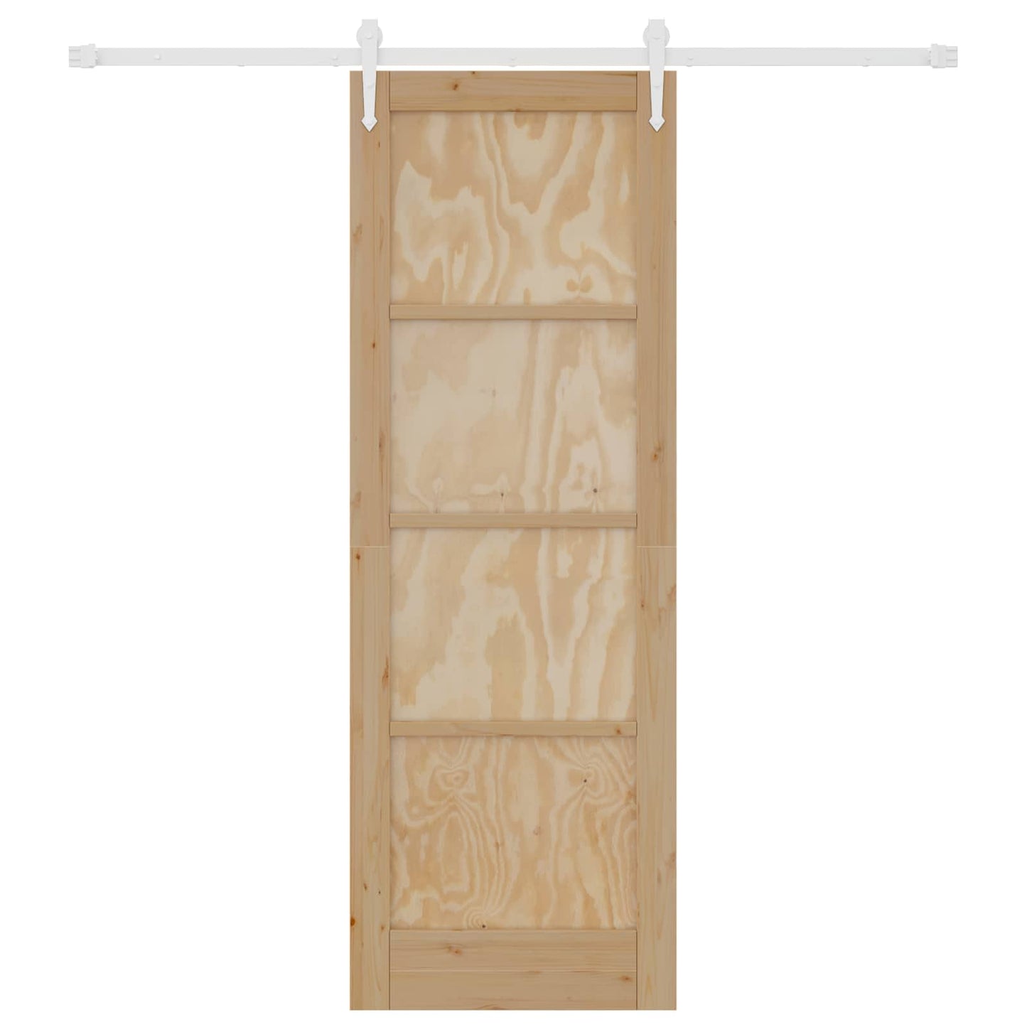 Skyvedør ORKDAL Naturlig og Hvit 73,5 x 211 cm Heltre furu