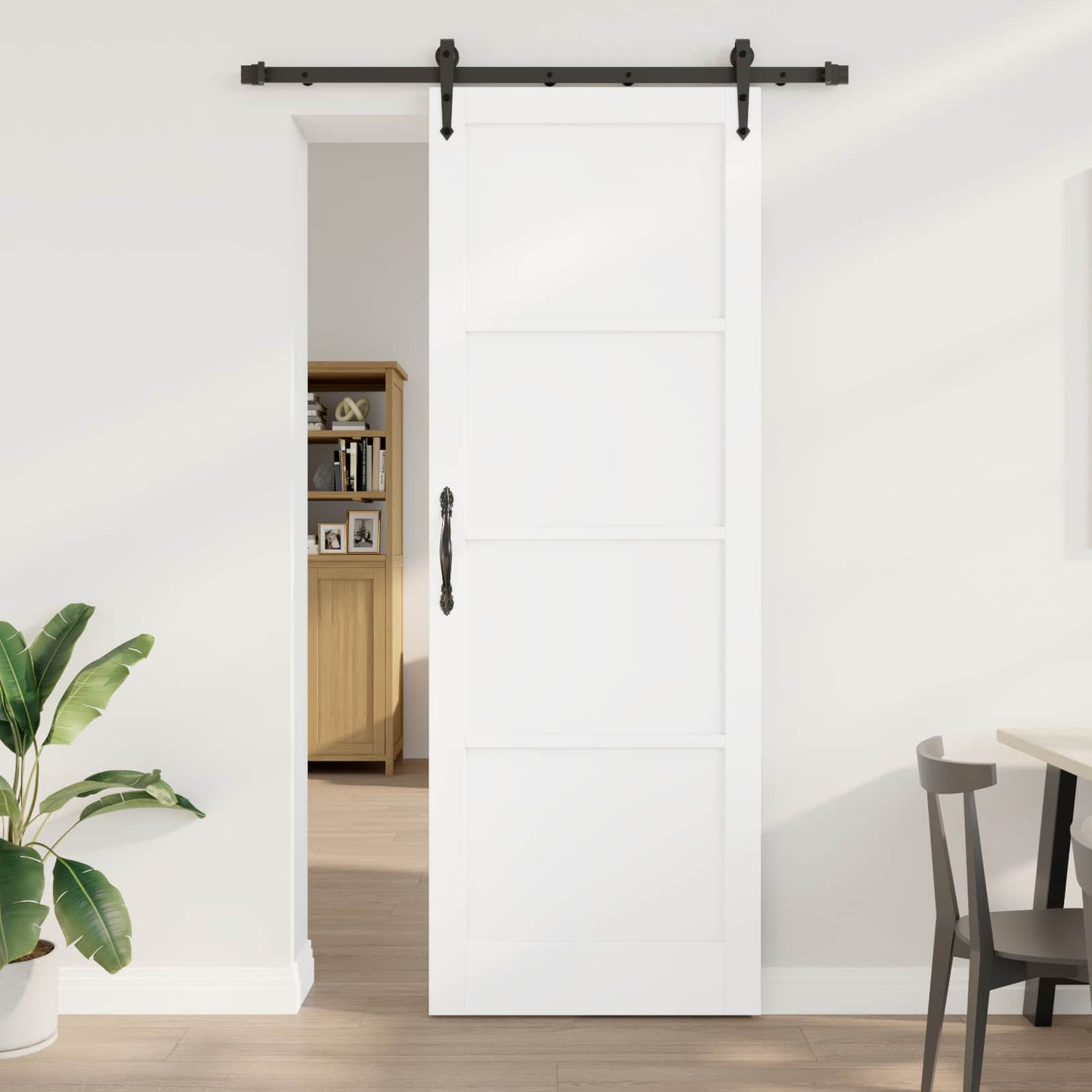 Skyvedør ORKDAL Hvit 83 x 232 cm Heltre furu