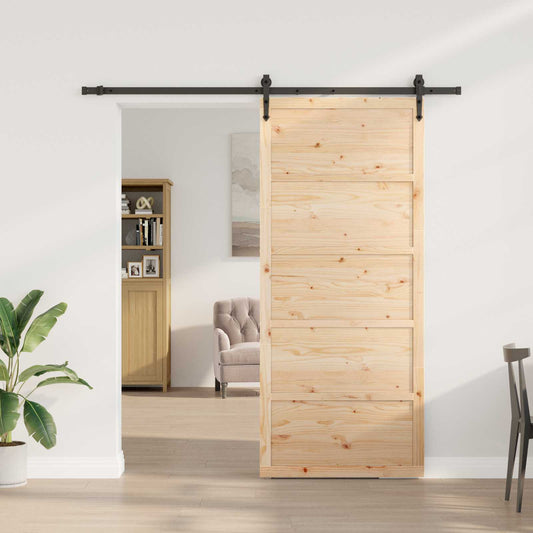 Skyvedør Naturlig 100 x 208 cm Heltre furu