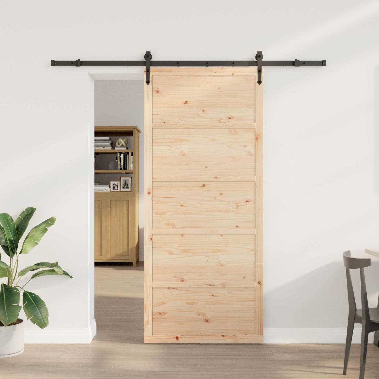Skyvedør Naturlig 90 x 208 cm Heltre furu