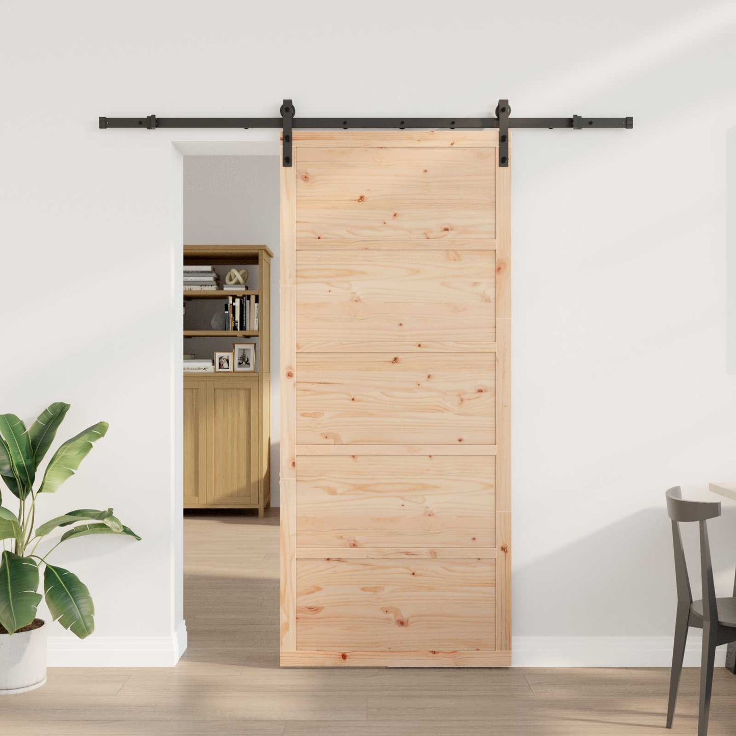 Skyvedør Naturlig 90 x 208 cm Heltre furu