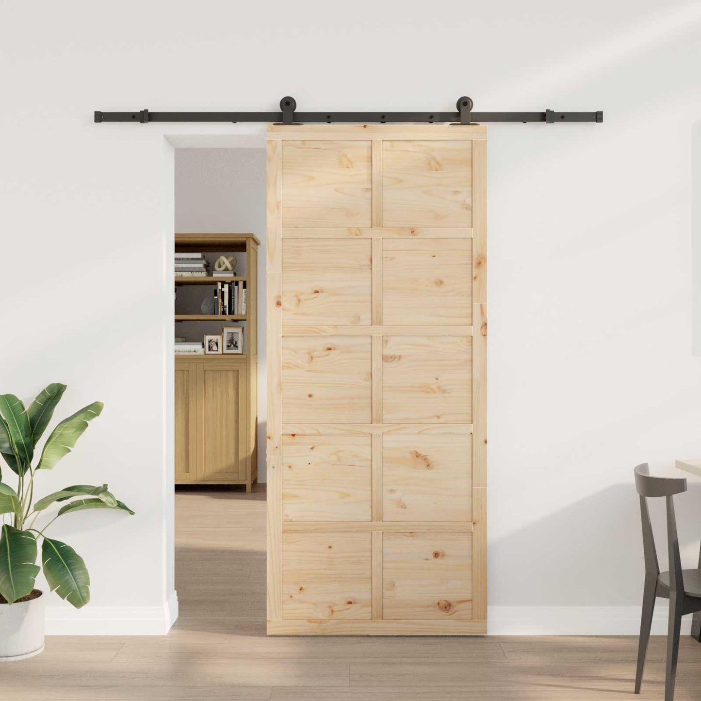 Skyvedør Naturlig 80 x 208 cm Heltre furu