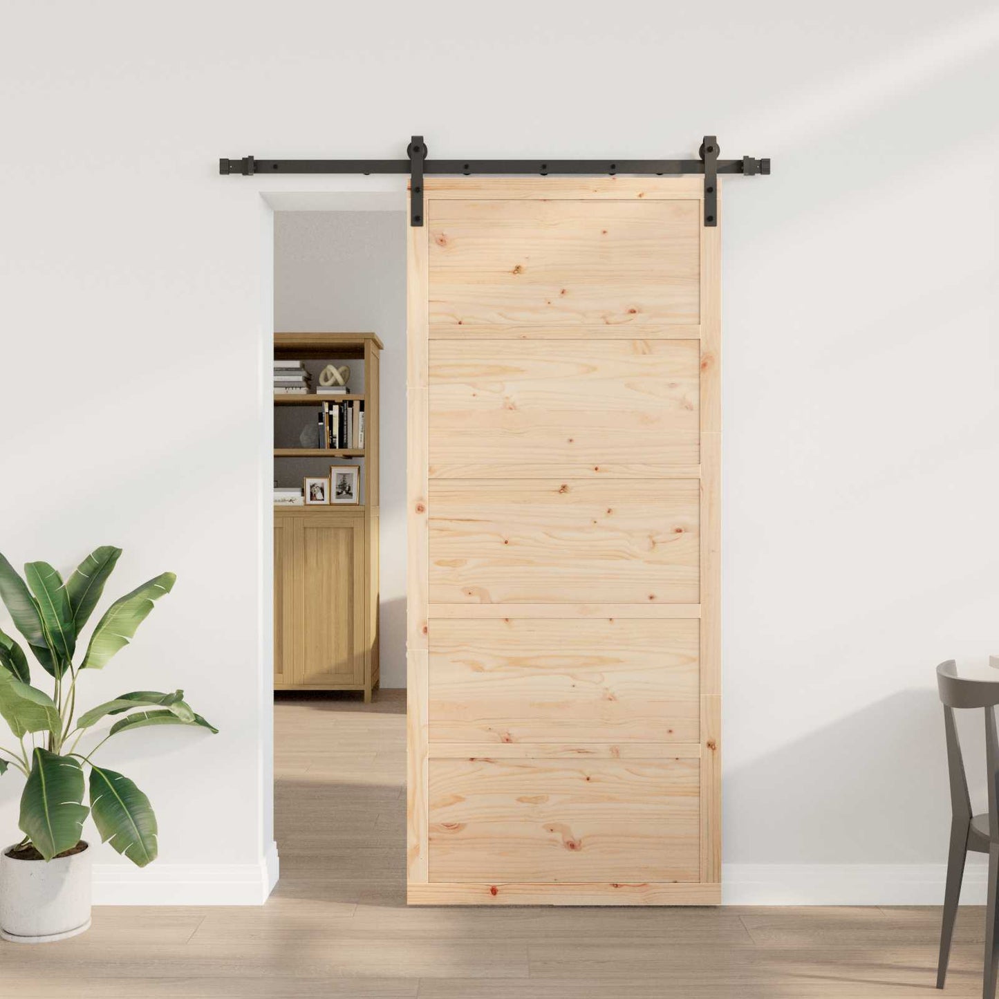 Skyvedør Naturlig 80 x 208 cm Heltre furu