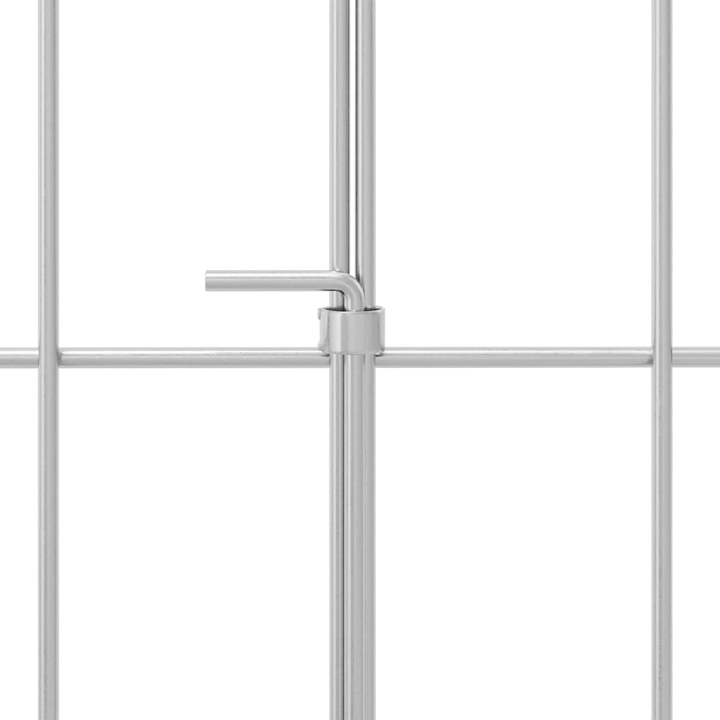 Hagefence med spyd 48 stk. 95 x 30 cm Galvanisert stål Sølv
