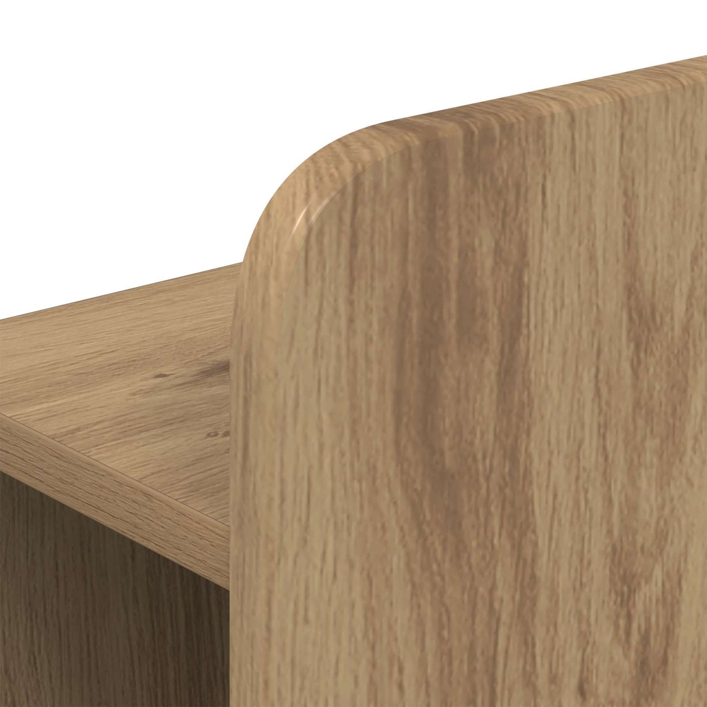 Sengramme med oppbevaring og hodegavl Artisan eik 140 x 190 cm