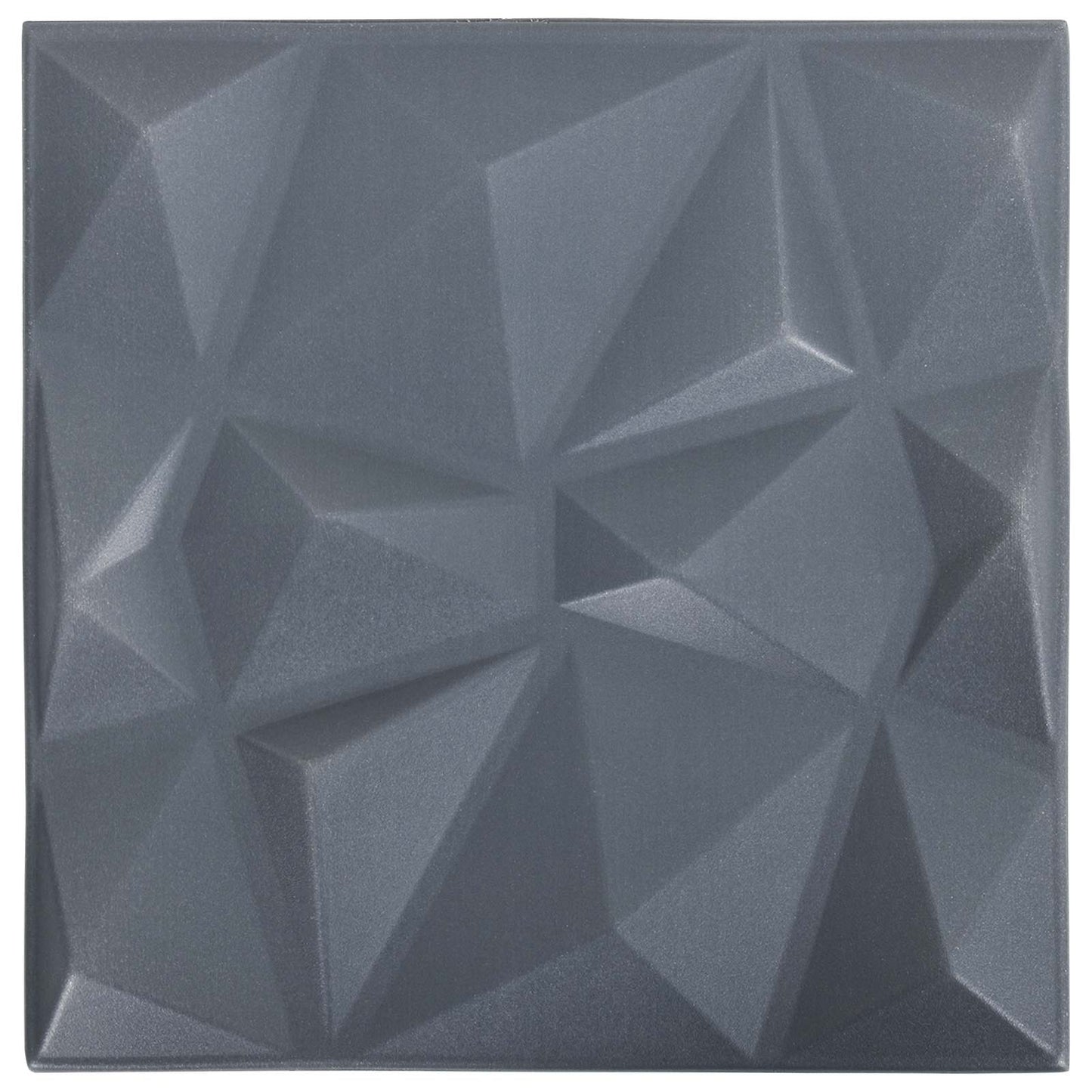 Veggpaneler 12 pcs Origami Grå 50 x 50 cm XPS Skum