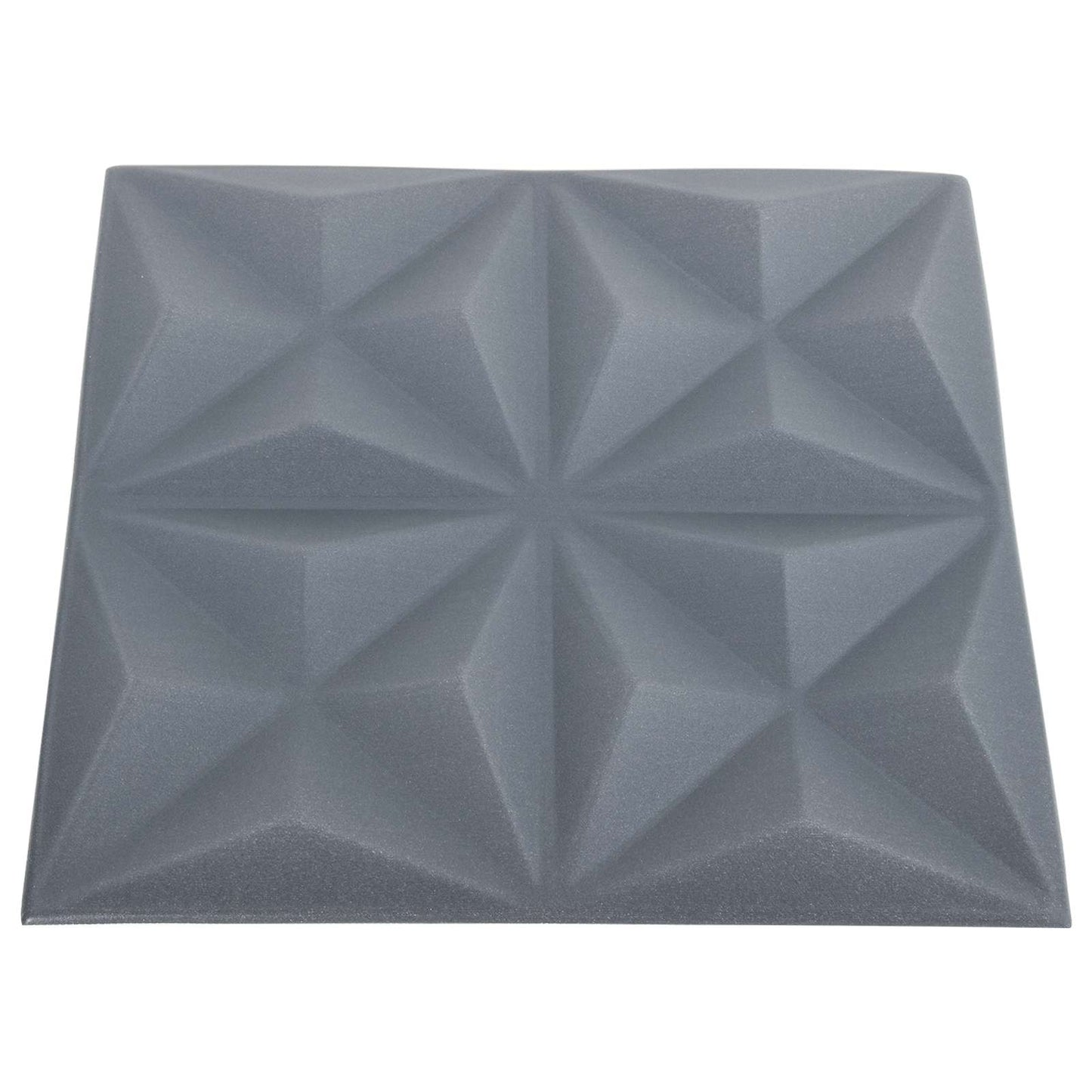 Veggpaneler 48 pcs Origami Grå 50 x 50 cm XPS Skum