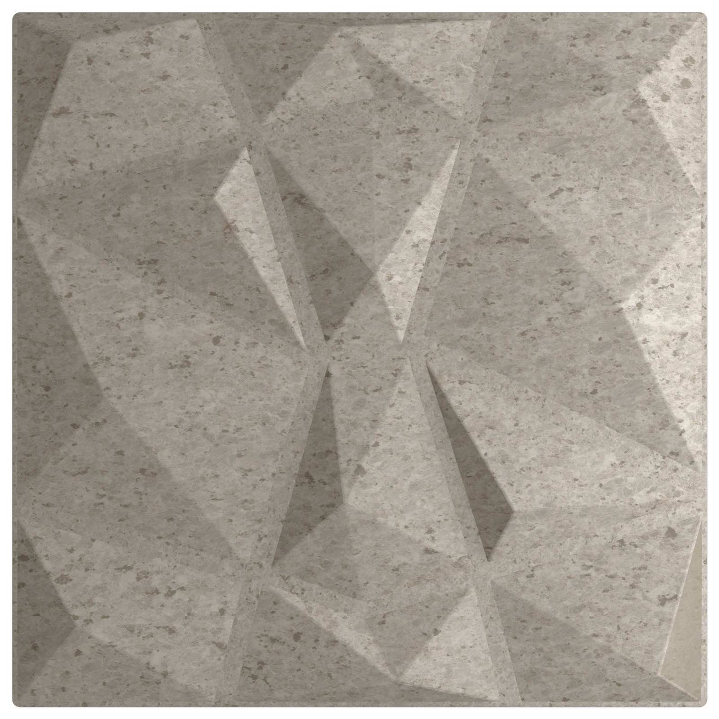 Veggpaneler 24 pcs Betonggrå 50 x 50 cm XPS Skum