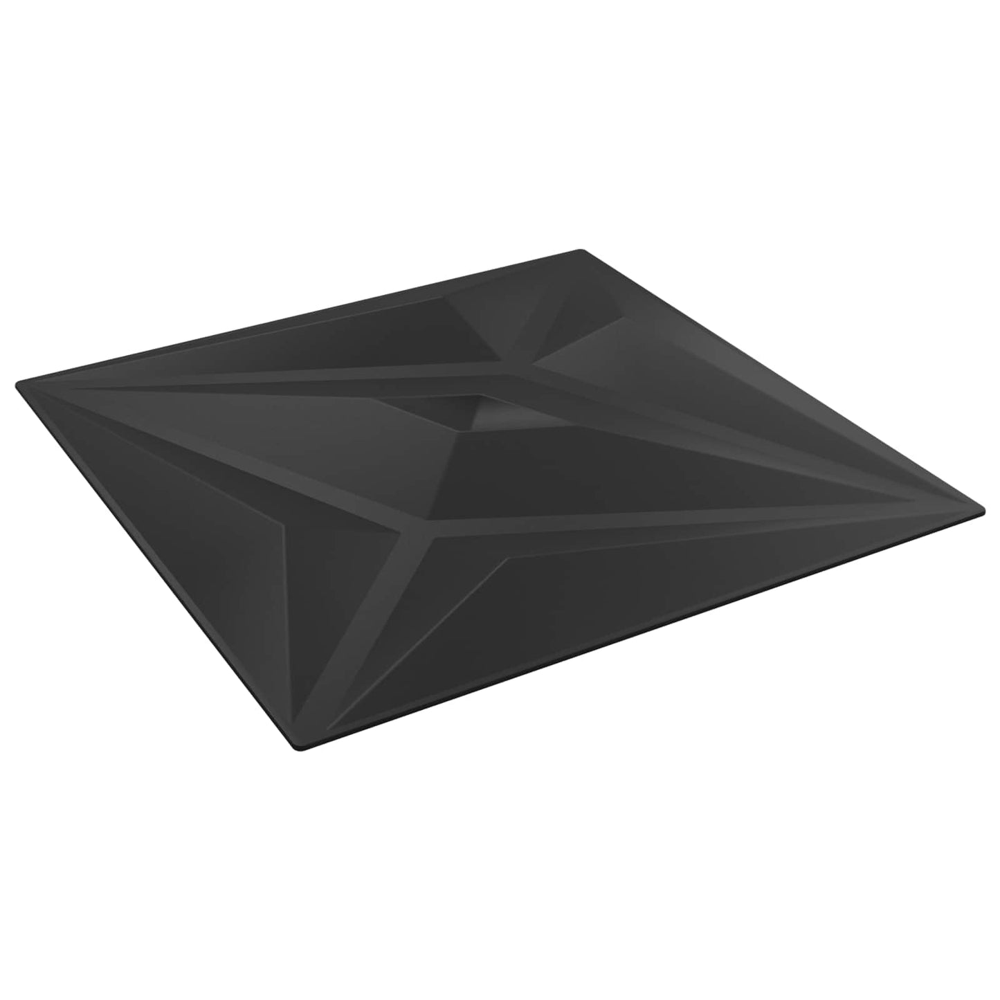 Veggpaneler Stjerne 48 pcs Svart Star 50 x 50 cm XPS Skum