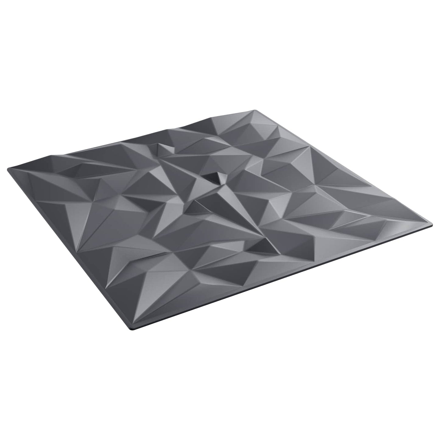 Veggpaneler 12 pcs Amethyst Grå 50 x 50 cm XPS Skum