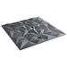 Veggpaneler 24 pcs Amethyst Grå 50 x 50 cm XPS Skum