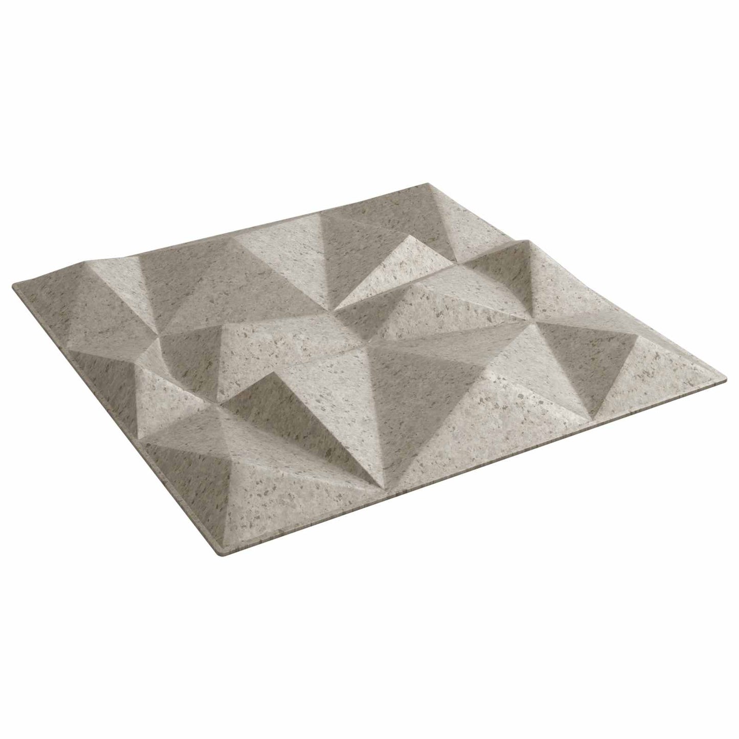Veggpaneler 12 pcs Diamond Betong 50 x 50 cm XPS Skum