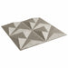Veggpaneler 24 pcs Origami Betong 50 x 50 cm XPS Skum