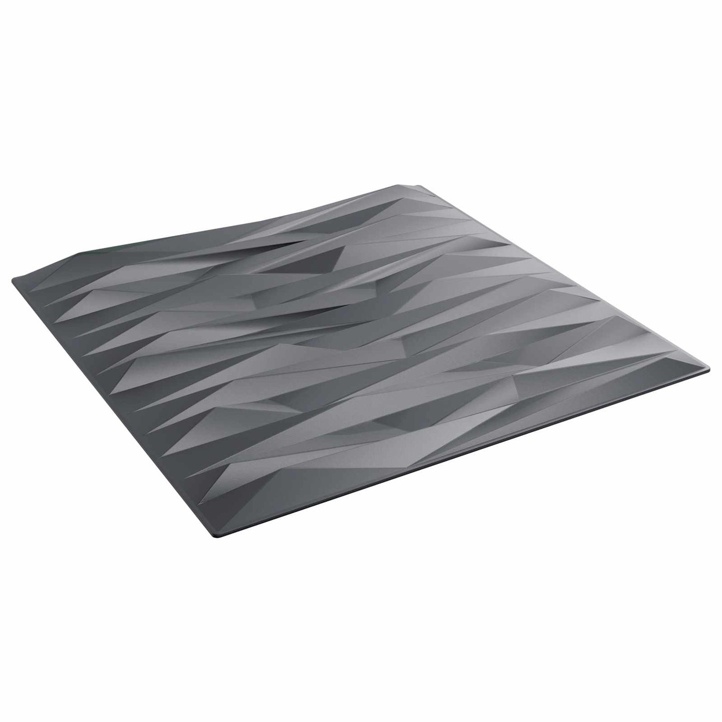 Veggpaneler 12 pcs Stein grå 50 x 50 cm XPS Skum
