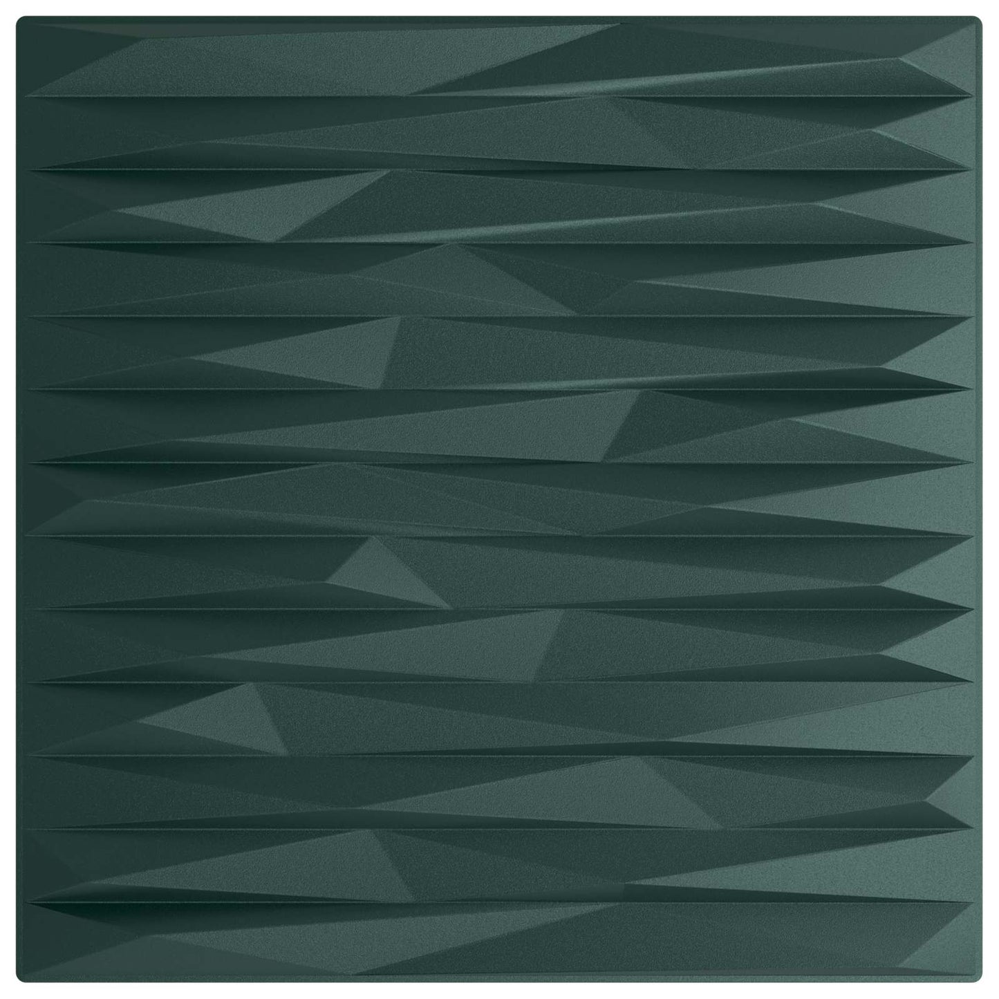 Veggpaneler 12 pcs Stone Grønn 50 x 50 cm XPS Skum