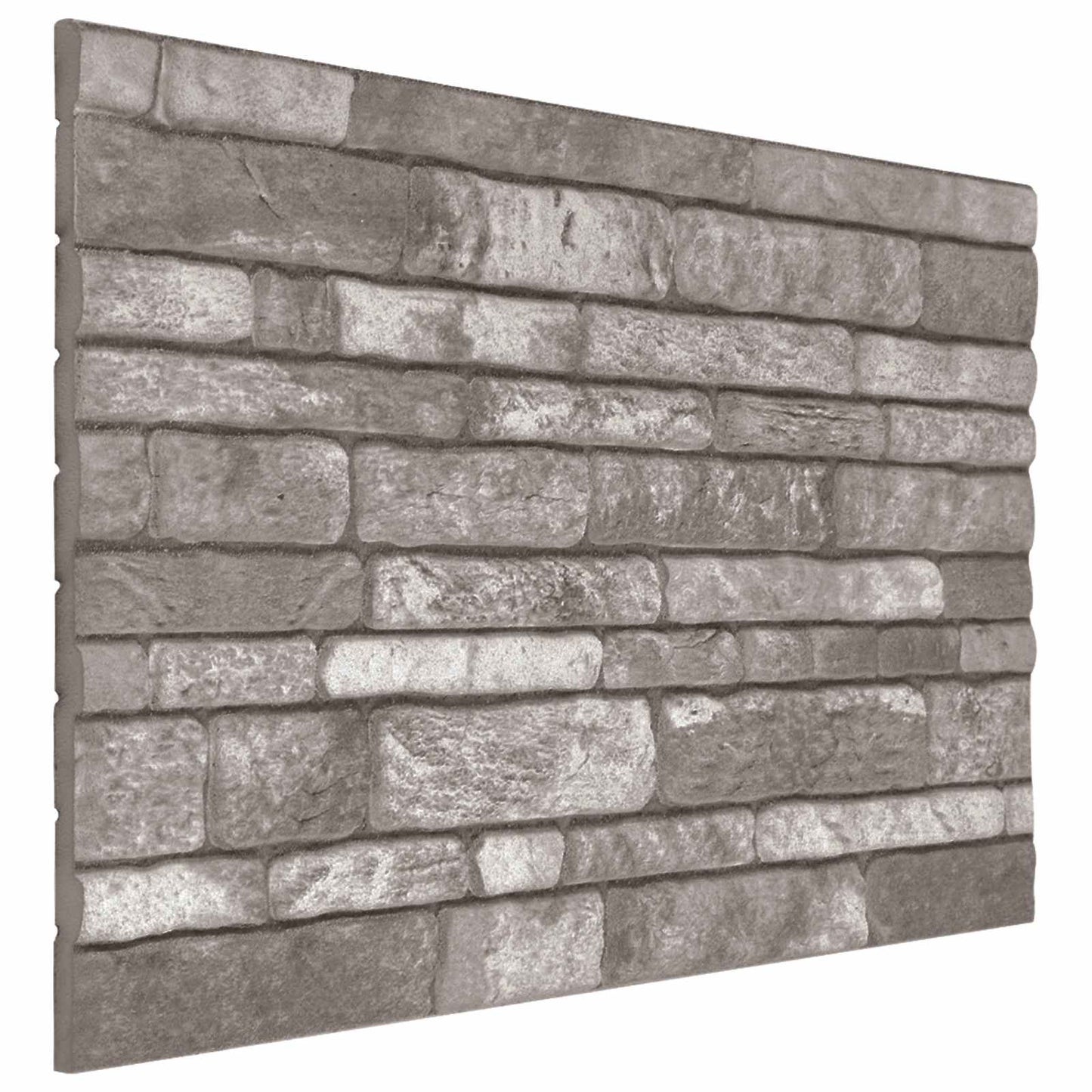 Veggpaneler 10 pcs Mørkegrå 100 x 50 cm EPS Skum