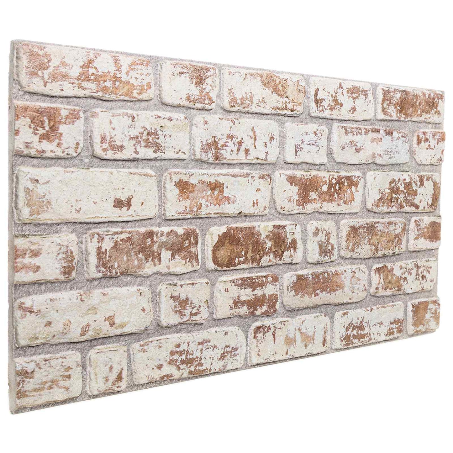 Veggpaneler 10 pcs Rød og Hvit 100 x 50 cm EPS Skum