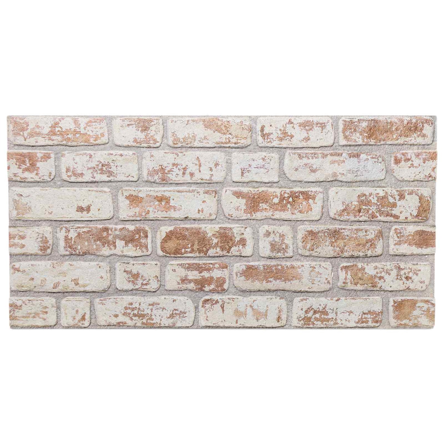 Veggpaneler 10 pcs Rød og Hvit 100 x 50 cm EPS Skum