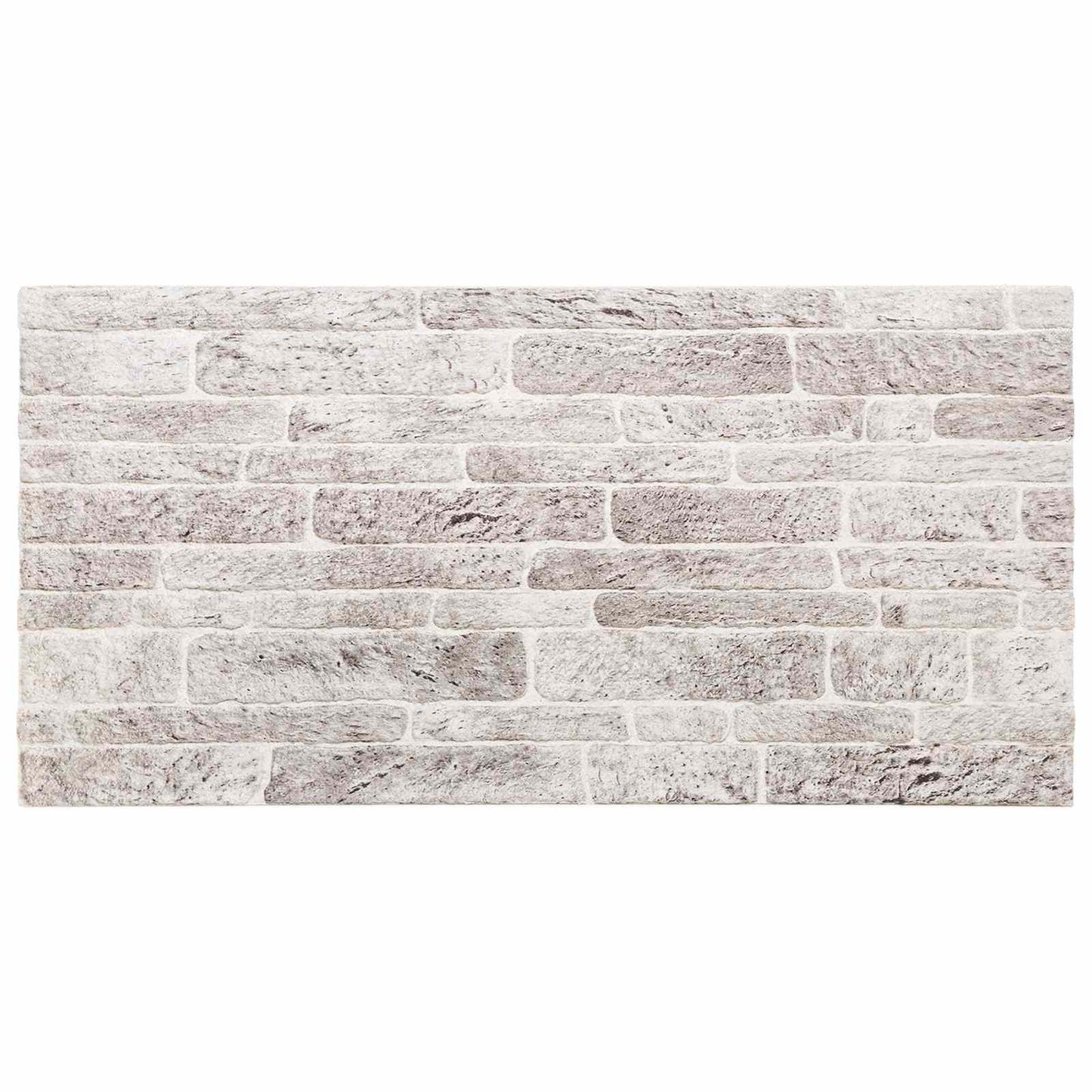 Veggpaneler 10 pcs Lys Grå og Hvit 100 x 50 cm EPS Skum