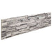 Veggpaneler 10 pcs Lysegrå 100 x 25 cm EPS Skum