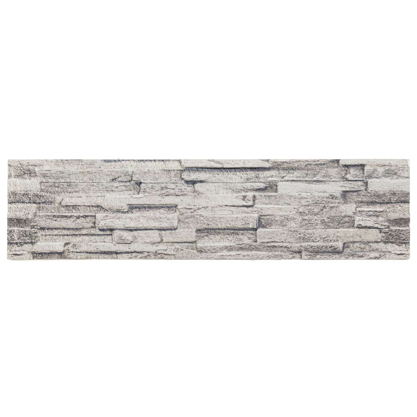 Veggpaneler 10 pcs Lysegrå 100 x 25 cm EPS Skum