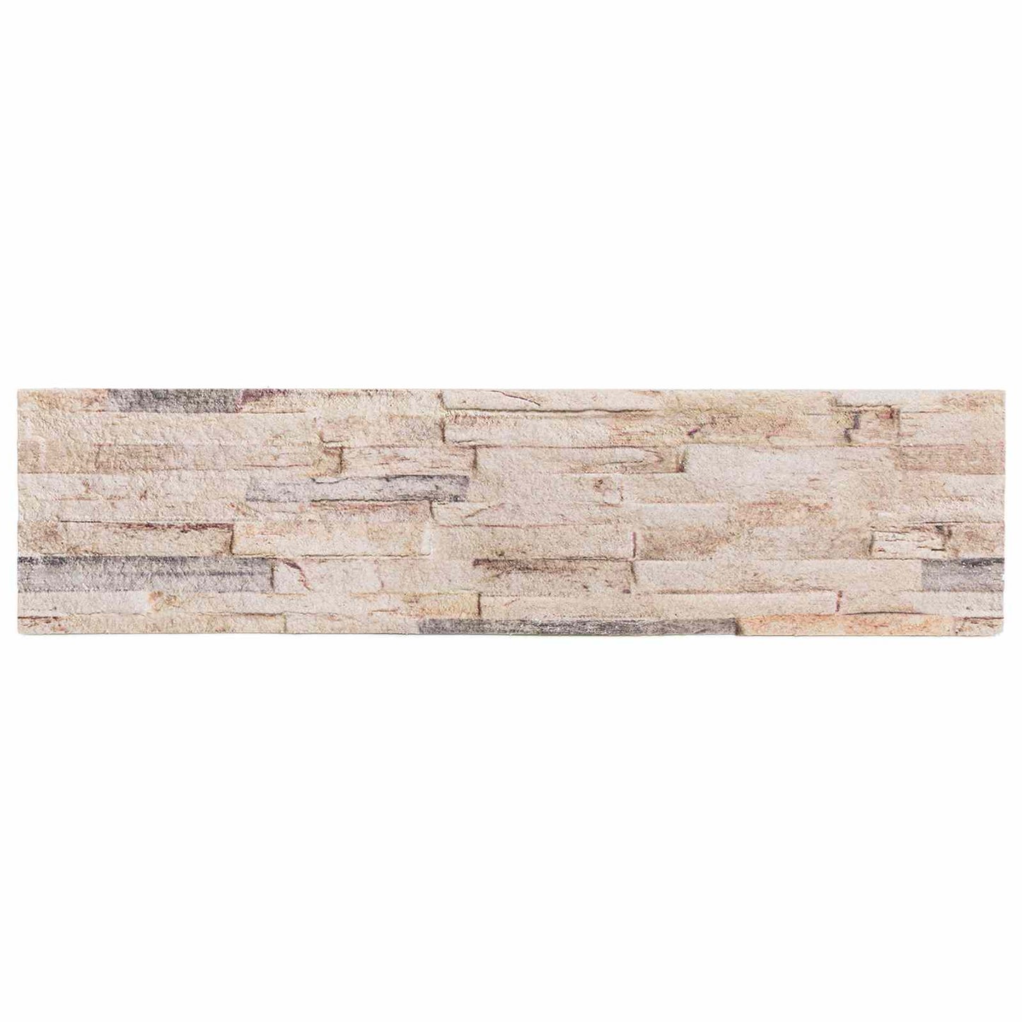 Veggpaneler 10 pcs Hvit og rød 100 x 25 cm EPS Skum