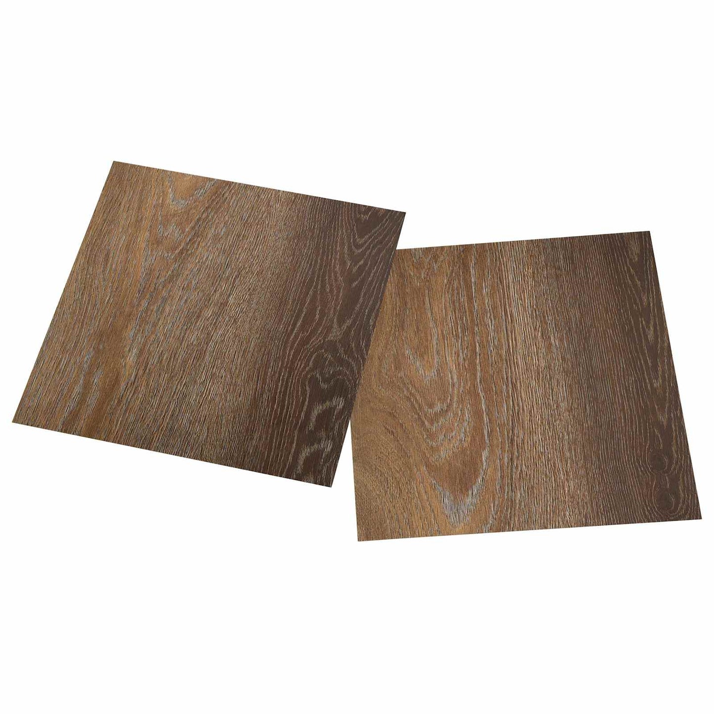 Selvheftende Gulvplanker 30,5 x 30,5 cm 20 pcs PVC Brun