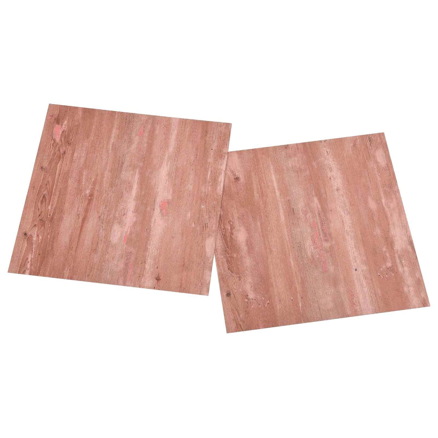 Selvheftende Gulvplanker 30,5 x 30,5 cm 20 pcs PVC Rød