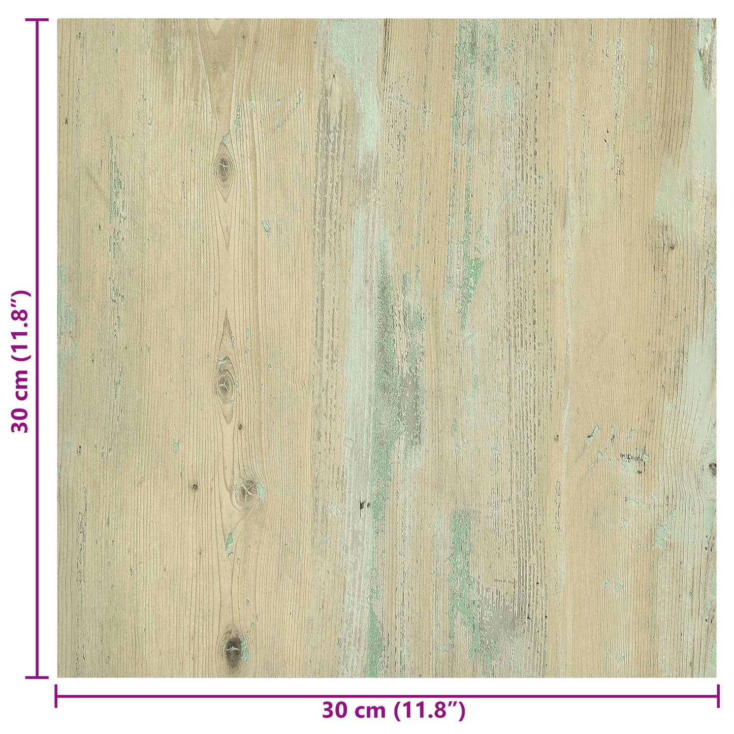 Selvheftende Gulvplanker 30,5 x 30,5 cm 20 pcs PVC Lys Brun