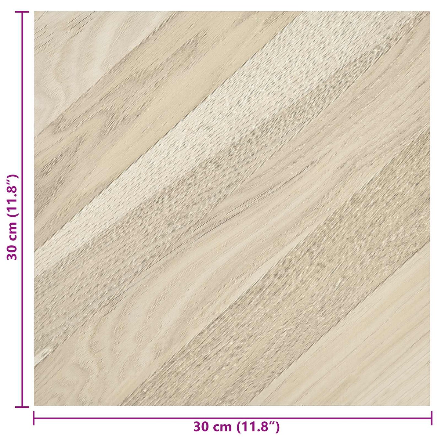 Selvheftende Gulvplanker 30,5 x 30,5 cm 20 pcs PVC