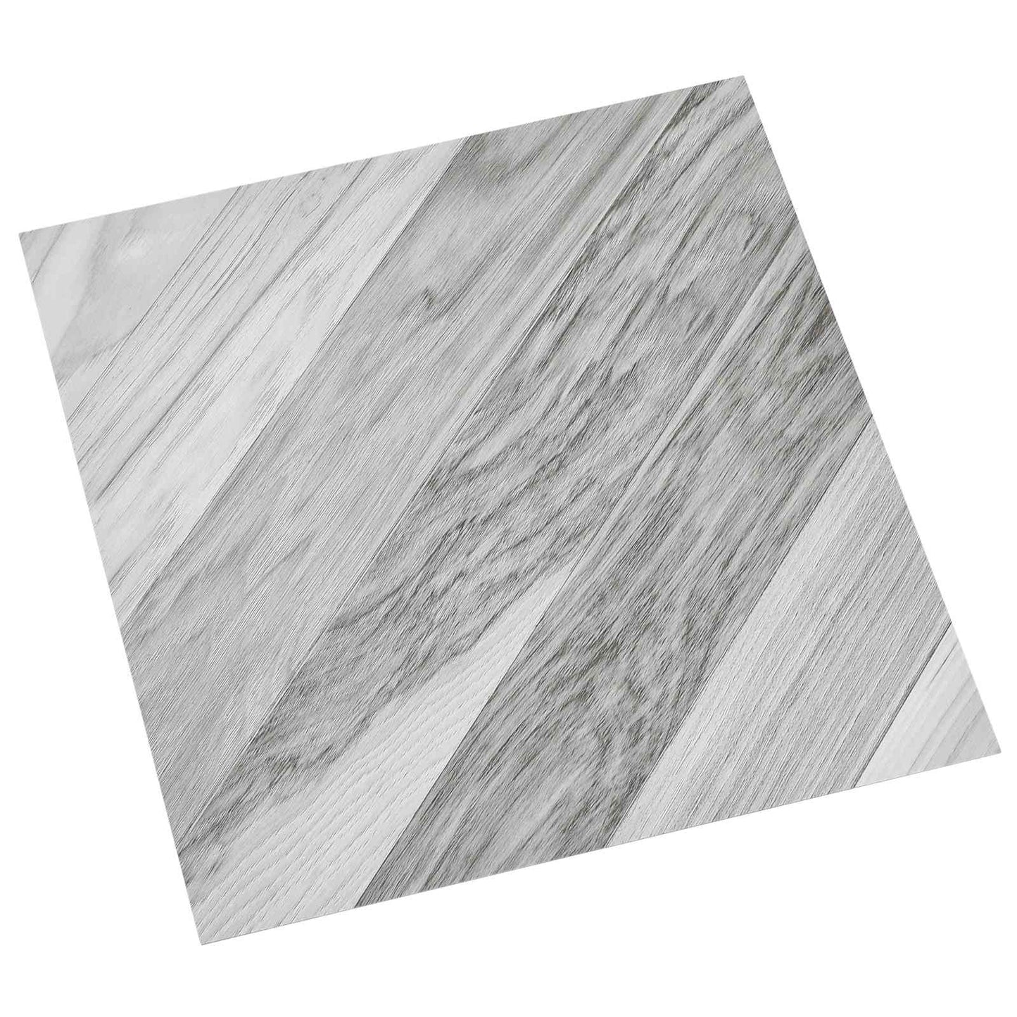 Selvheftende Gulvplanker 30,5 x 30,5 cm 20 pcs PVC Grå Stripet