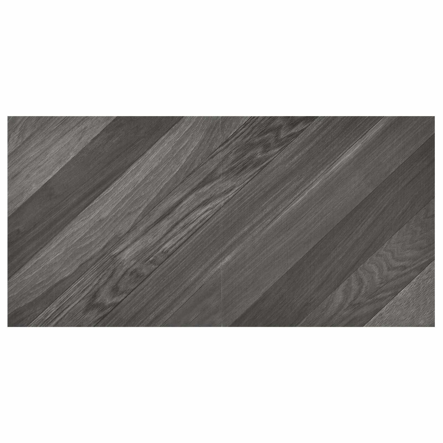 Selvheftende Gulvplanker 30,5 x 30,5 cm 20 pcs PVC Stripet Grå