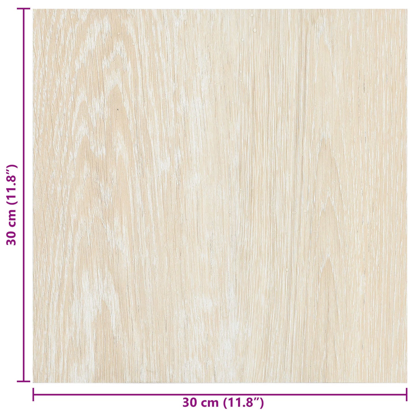 Selvheftende Gulvplanker 30,5 x 30,5 cm 20 pcs PVC